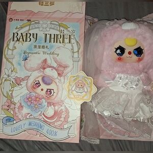 SECRET BB3 Baby Three Romantic Wedding 400% Plush Doll - Pink Bunny Bride